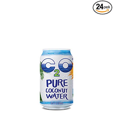 C2O Pure Coconut Water, 100% All Natural Electrolyte Drink - Healthy Alternative to, Soda, Coffee, and Sports Drink - Non-GMO, Gluten Free – 10.5 Fluid Ounce (Pack of 24)