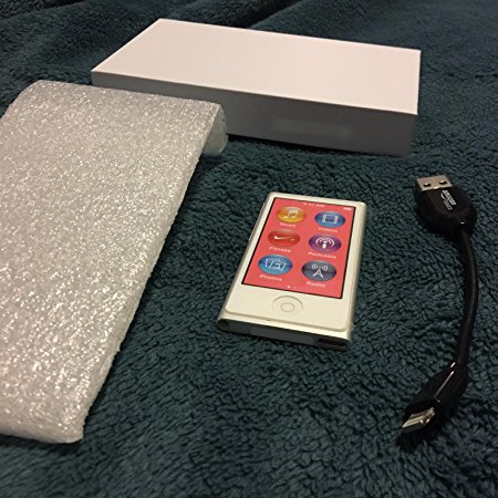 LATEST MODEL Apple Ipod Nano 7th Generation 16 GB Silver With Generic White Earpods and A USB Data Cable (Non Retail Packaged in a Brown Box), Model: MD480LL/CALI, Electronics & Accessories Store