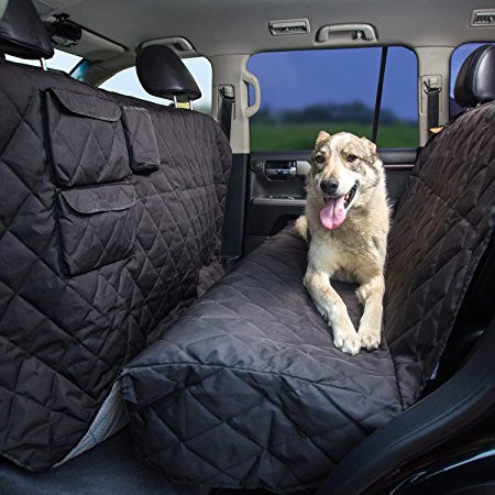 Pet Seat Cover XL - Extra-Large Dog Seat Cover 96"x56" for Any Cars, Trucks, SUVs, Waterproof, Nonslip, No Odor, Seat Anchors by Tapiona Luxury Pet