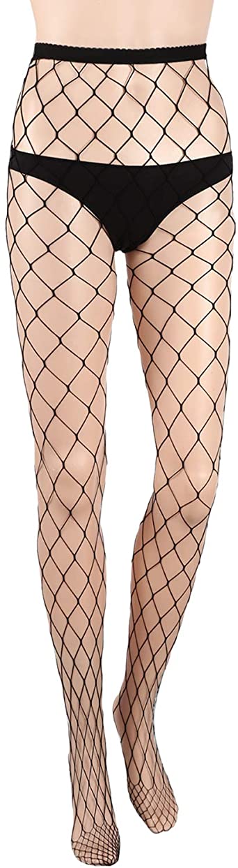 Fishnet Cross Mesh Stockings Fishnet Tights High Waisted Pantyhose for Women