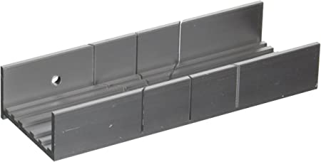 Zona 35-260 Aluminum Wide Slot Miter Box, Slot Size 031-Inch, Slot Angles 45, 90, Cutting Depth 3/4-Inch, Cutting Width 1-3/4-Inch, Length 5-1/2-Inch