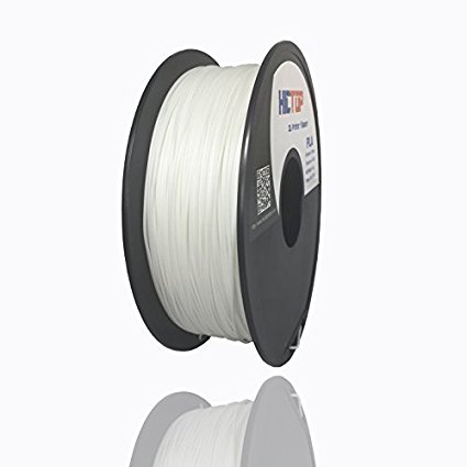 HICTOP 1.75mm White PLA 3D Printer Filament - 1kg Spool (2.2 lbs) - Dimensional Accuracy  /- 0.05mm Printer Filament PLA