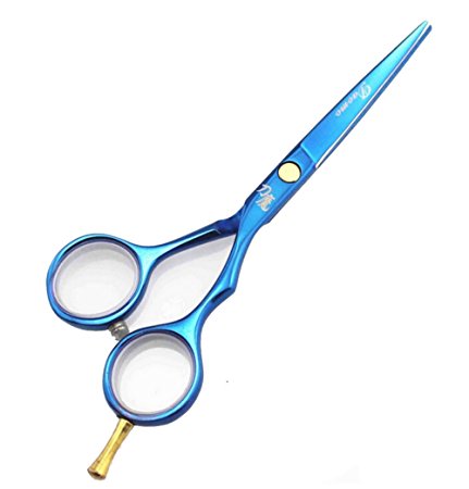 HENG SONG Professional Titanium Barber Scissors Hair Cutting Shears (blue)