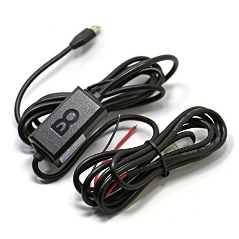 Ultra Compact Micro USB Direct Hardwire Car Charger Cable Kit for Vehicle Motorcycle Bike
