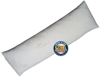 Body Pillow by Snuggle-Pedic  Bamboo Shredded Memory Foam Combination  Luxury Kool-Flow Cover