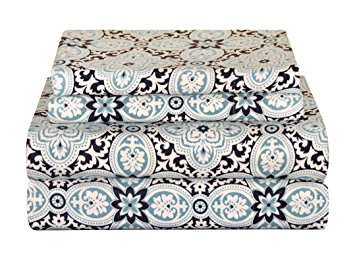 Pointehaven Heavy Weight Flannel Sheet Set, Queen, Ankara