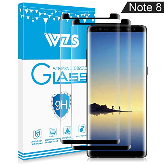 Samsung Galaxy Note 8 Screen Protector,ONSON [2-Pack][No Bubble][9H Hardness][Anti-Scratch][Case-Friendly] Tempered Glass Screen Protector Compatible with Samsung Galaxy Note 8