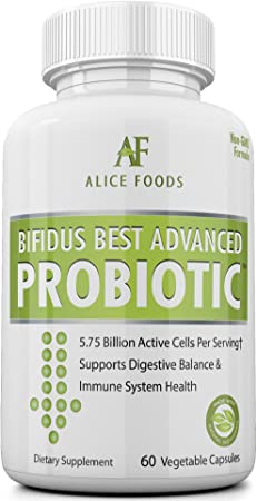 Fast Natural Bloating Relief - Bifidus Best Advanced Probiotic 60 Day   Kombucha Guide - Premium Probiotics for Men and Women - for Intestinal Problems, Bloating, Diarrhea, Gas, Bladder, UTI
