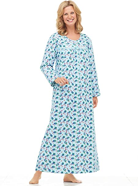 Carol Wright Gifts Printed Flannel Gown