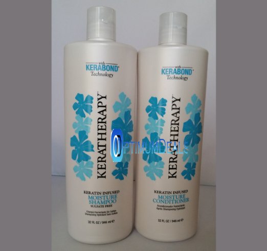 Keratin by Keratherapy Infused Moisture Shampoo & Conditioner 32 oz ea