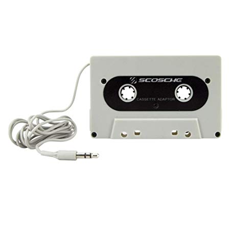 Scosche DeckedOUT- Universal Cassette Adapter- Gray