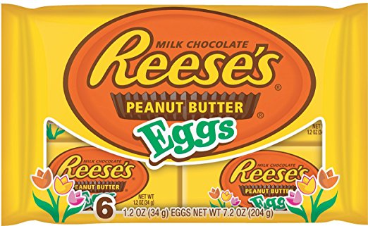 Reese's Easter Peanut Butter Eggs,1.2 oz 6-Count Packages (Pack of 4)