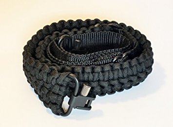 Extra Wide Gun Sling Paracord 550 Adjustable w/ Swivels (Multiple Color Options)
