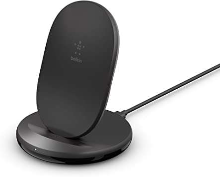 Belkin BoostCharge Wireless Charging Stand 15W (Qi Fast Wireless Charger for iPhone SE, 11, 11 Pro, 11 Pro Max, Galaxy S20, S20 , S20 Ultra, Pixel 4, 4XL, More)