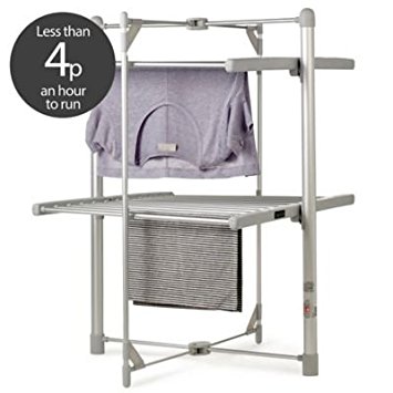 Dry:Soon 2-Tier Heated Tower Airer (Under 4p / Hour!)