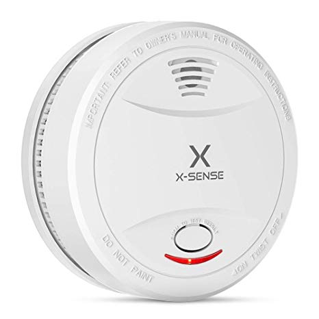 X-SENSE Smoke Alarm SD12, EN14604, CE Certified Smoke Detector with 10-Year Battery Life and Intelligent Fire Alarm, Photoelectric Sensor, Auto-Check, Upgraded Version,1-Pack