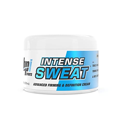 BPI Sports Intense Sweat - Advanced Firming & Definition Cream For Tight Firm-Looking Skin - Toning Cream - 8oz