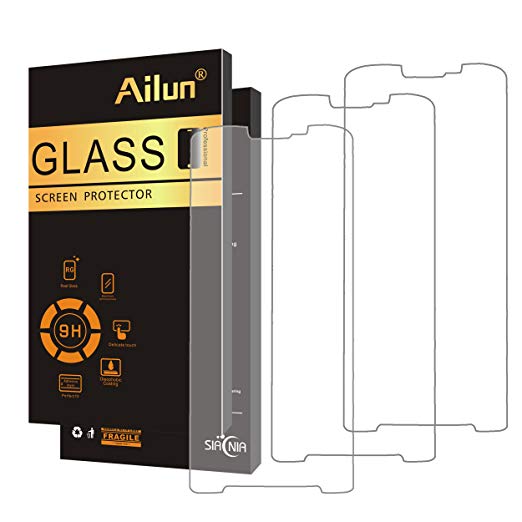 Moto G6 Screen Protector,[3 Pack] by Ailun,Tempered Glass for Moto G6 Play,9H Hardness,Ultra Clear,Anti-Scratch,Case Friendly-NOT for Moto G6 Play/G6 Plus