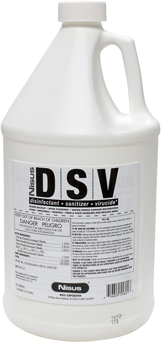 Nisus DSV Disinfectant sanitizer virucide-1gal