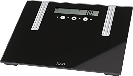 AEG Multi-Analysis Bathroom Scales Black Glass