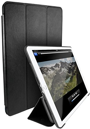 iPad Pro 9.7 Case - Shell Folio for iPad Pro 9.7 by Silk - Ultra Slim Protective Kickstand Stand Smart Cover with Auto Sleep/Wake Feature (Black Onyx)
