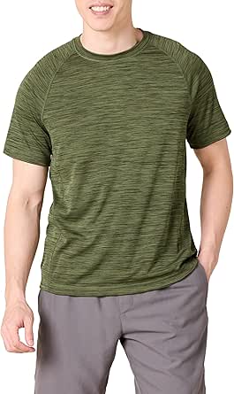 Amazon Essentials Men's Slim-Fit Short-Sleeve Quick-Dry UPF 50 Swim Tee