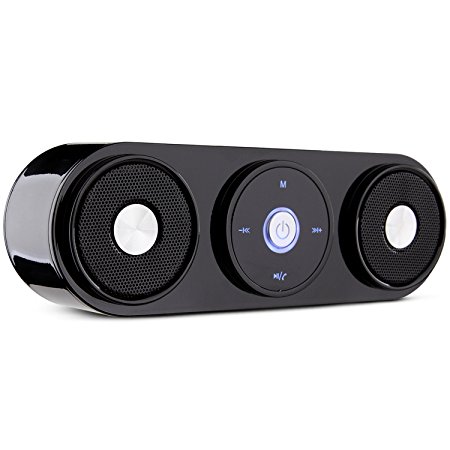 Bluetooth Speakers, ZENBRE Z3 10W Portable Wireless Speakers, Computer Speaker with Enhanced Bass Resonator (Black)