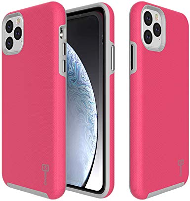 CoverON Slim Protective Hybrid Rugged Series for iPhone 11 Pro Max Case (2019), Hot Pink