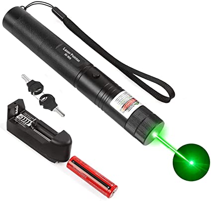 Anddicek Handheld Green Stage Light, Rechargeable Tactical Light Military Grade for Hiking, Camping, Hunting