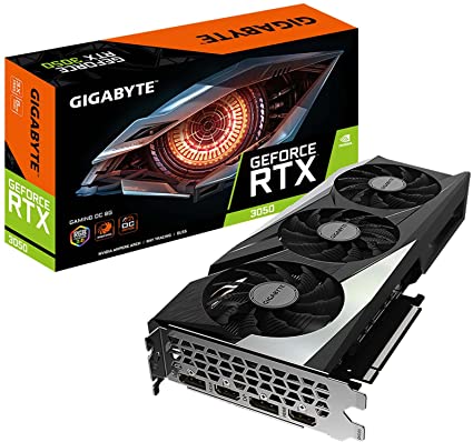 GIGABYTE GeForce RTX 3050 Gaming OC 8G Graphics Card, 3X WINDFORCE Fans, 8GB GDDR6 128-bit GDDR6, GV-N3050GAMING OC-8GD Video Card