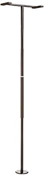 Stander Security Pole - Tension Mounted Elderly Transfer Pole   Bathroom Aids to Daily Living & Assist Grab Bar - Metallic Black