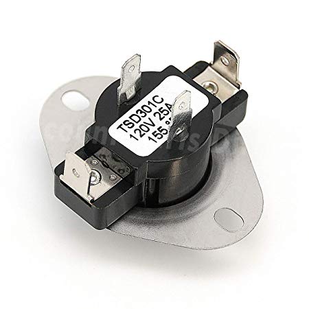 3387134 Dryer Cycling Thermostat Replacement Parts for Whirlpool Kenmore Maytag Dryer Replaces 306910, 3387134, 3387135, 3387139, WP3387134VP.