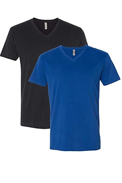 Next Level Apparel 6440 Mens Premium Fitted Sueded V-Neck Tee