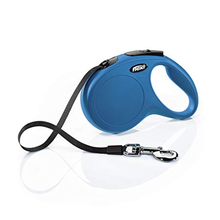 FLEXI Classic Retractable Dog Leash in Blue, 16'