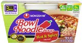 Nongshim Hot and Spicy Noodle Bowl 303 Ounce Bowls Pack of 12