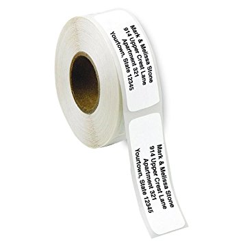 White Rolled Address Labels