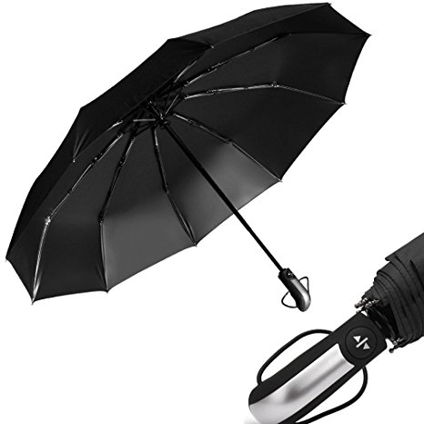 Golf Travel Umbrellas, Ousili Auto Open Close Folding Automatic Umbrella ,Outdoor Windproof Double Layer UV Protection Sun Umbrella