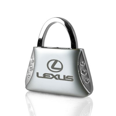 Lexus Clear Crystals Purse Style Key Chain