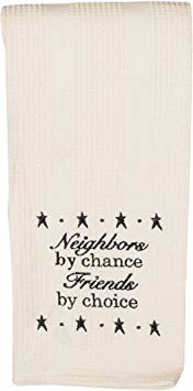 Neighbor Chance Friends Choice 19 x 28 All Cotton Embroidered Waffle Kitchen Towel