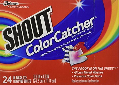 Shout Color Catcher Dye-Trapping, In-Wash Cloths - 24 ea