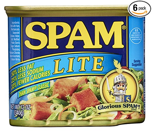 SPAM Lite, 12-Ounce Cans (Pack of 6)