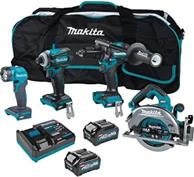 Makita GT400M1D1 40V Max XGT Brushless Lithium-Ion 7-1/4 in. Cordless Circular Saw 4-Tool Combo Kit (2.5 Ah/4 Ah)