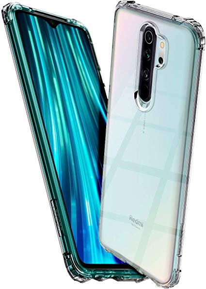 Spigen Crystal Shell, Designed for Redmi Note 8 Pro Case, Slim Corner Protection Flexible Case for Xiaomi Redmi Note 8 Pro - Clear