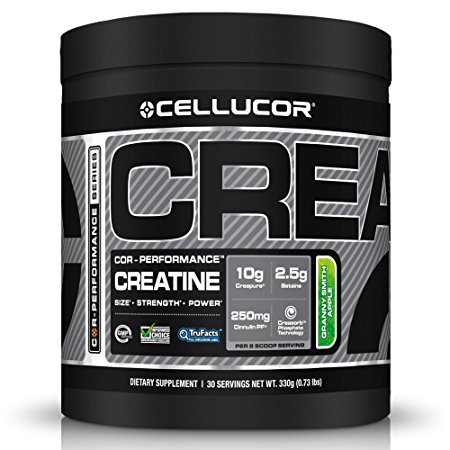 Cellucor, COR-Performance Creatine Powder, Granny Smith Apple, 30 Servings