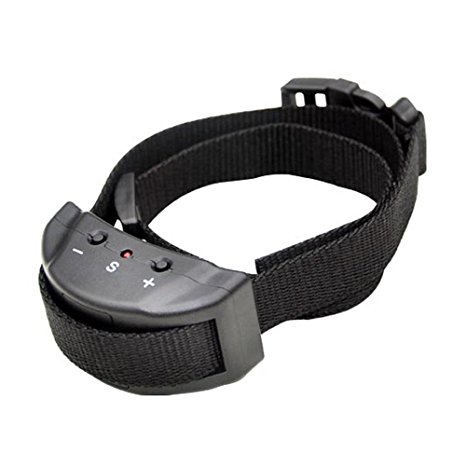 Petrainer Anti Bark Dog Collar Training System, Electric No Bark Shock Control with 7 Adjustable Sensitivity Control