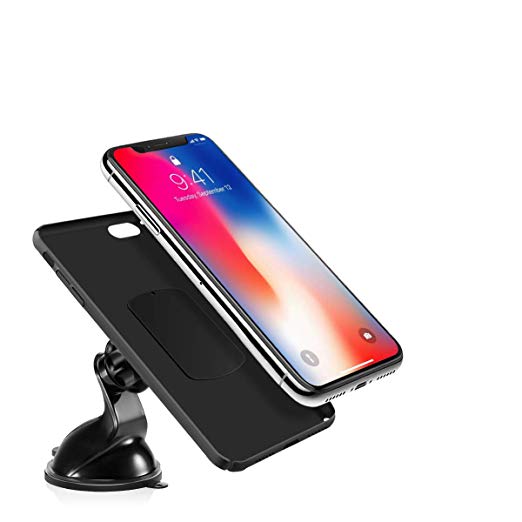 Magnetic Car Phone Mount, Universal 360°Rotation Phone Holder, for iPhone X 8/7/7Plus/6s/6Plus/5S, Galaxy S5/S6/S7/S8, Google Nexus, and More Smart Devices