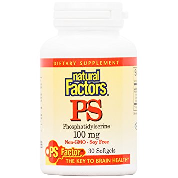 Natural Factors - Phosphatidylserine (PS) 100mg, Supports Healthy Brain Cell Activity, 30 Soft Gels