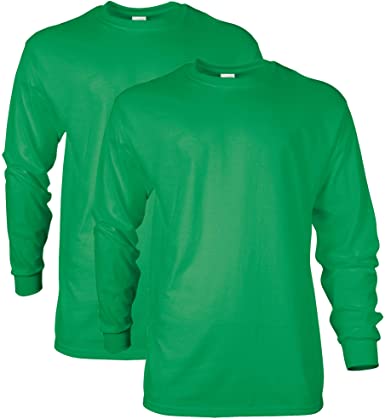 Gildan Men's Ultra Cotton Long Sleeve T-Shirt, Style G2400, Multipack