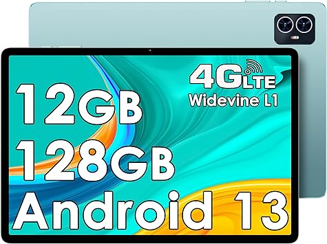 TECLAST M50 Android 13 タブレット 10インチ、12GB 128GB 1TB拡張 8コアCPU 6000mAh WideVine L1対応 Wi-Fiモデル SIM 4G LTE通信 2.4/5G WiFi 13MPカメラ GPS BT5.0 顔認識 無線投影 GMS認証 3.5mmヘッドホン端子