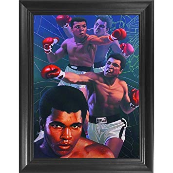 Muhammad Ali Boxing 3D Poster Wall Art Decor Framed Print | 14.5x18.5 | Lenticular Posters & Pictures | Memorabilia Gifts for Guys & Girls Bedroom | The Greatest Who Ever was Fan Art Sports Picture
